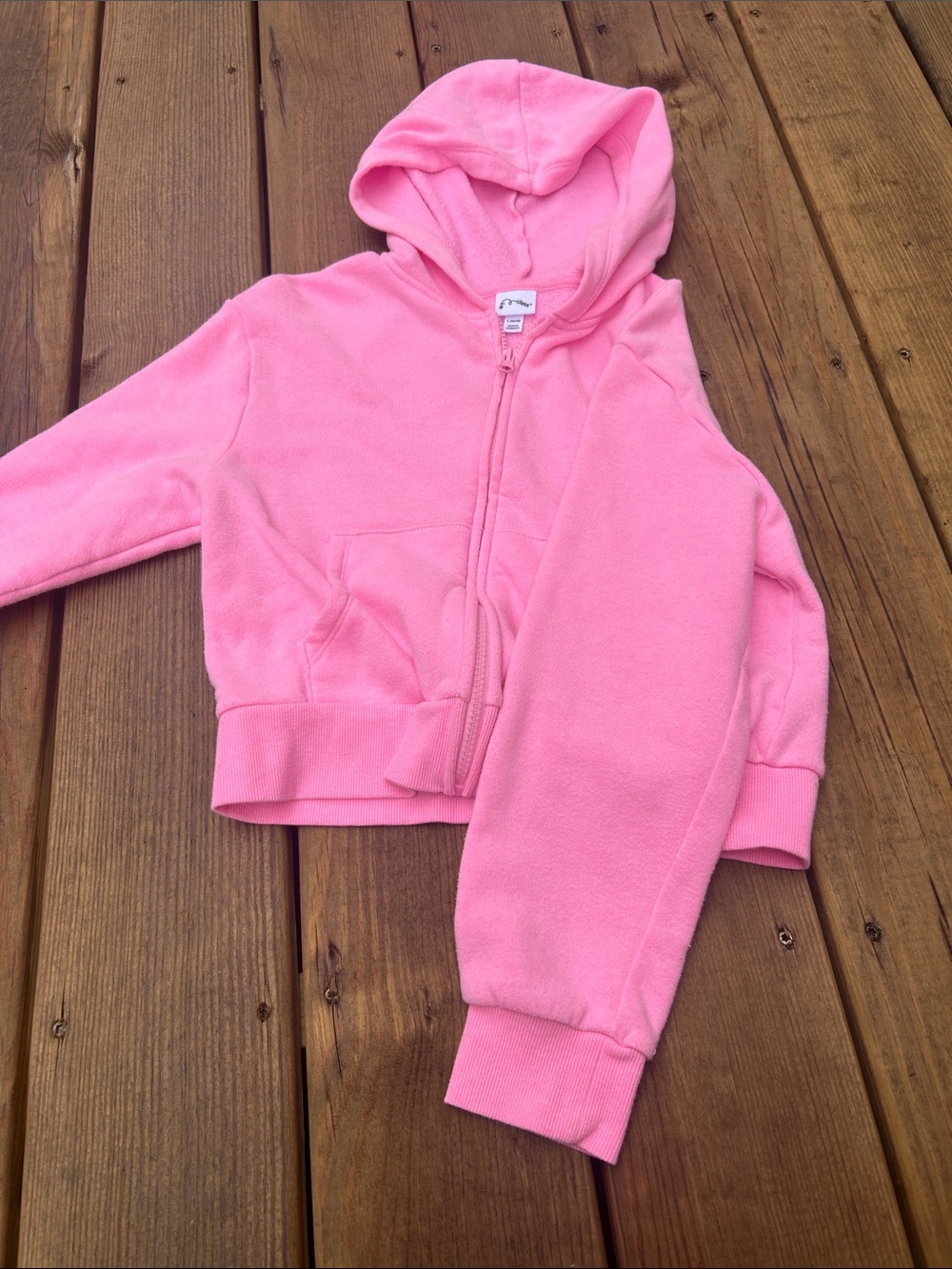 Art Class Girls Bubblegum Pink Hooded Zip Fleece